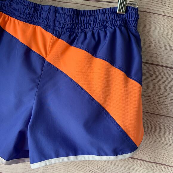 Fila Blue and Orange Shorts Drawstring Elastic Waist Gym Shorts Size Medium - Picture 8 of 11